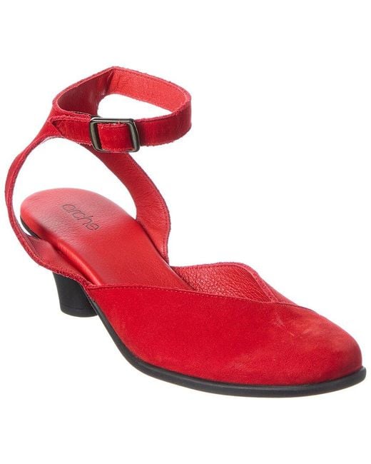 Arche Red Aganis Leather Pump