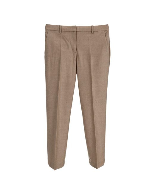 Theory Brown Cropped Pants