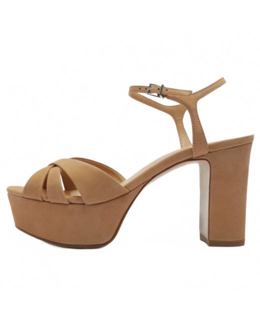 SCHUTZ SHOES Brown Platform Sandals