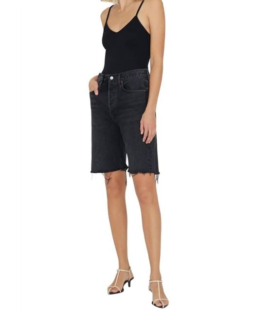Agolde 90 S Short in Black Lyst