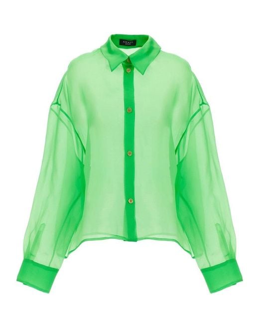 Awake Couture Green Organdy 80S Shirt