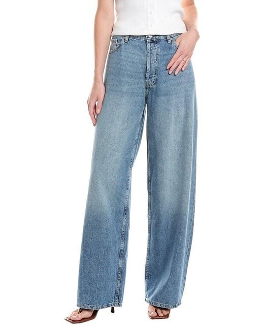 DL1961 Women's Blue Razi Glendale Wide Barrel Jean