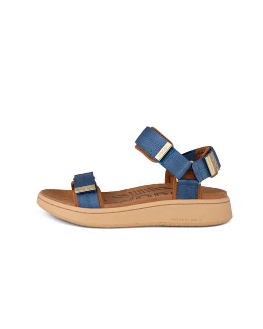 Woden Blue Line Platform Sandals