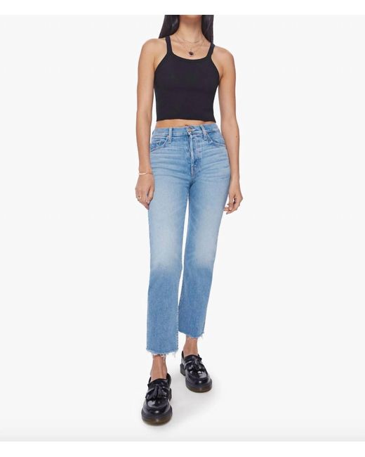 Mother Blue The Tomcat Ankle Fray Jean