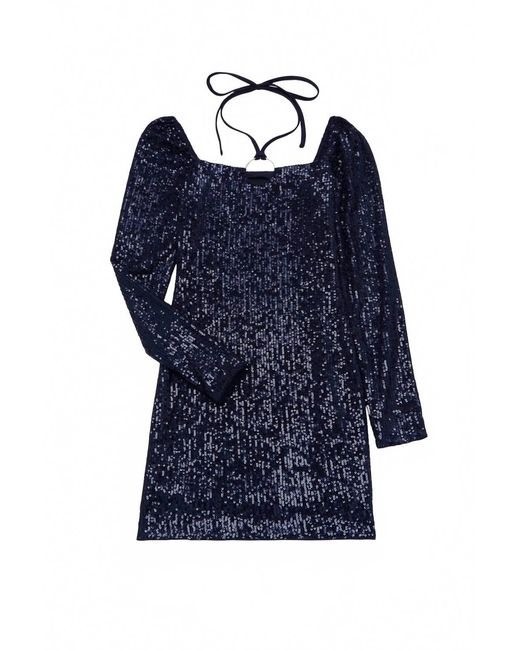 KatieJnyc Blue Girl's Stormy Long Sleeve Dress