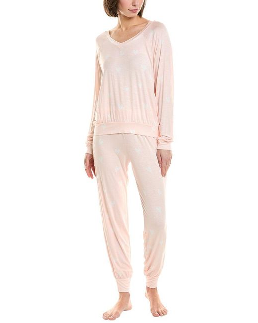 Honeydew Intimates Pink Intimates 2Pc Lounge Life Lounge Set