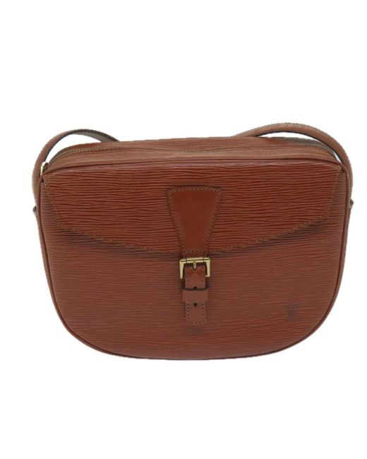 Louis Vuitton Brown Jeune Fille Leather Shoulder Bag (pre-owned)