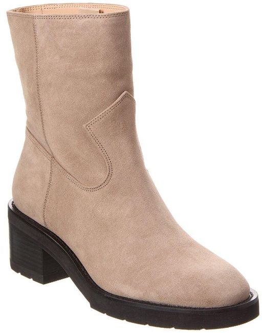 Stuart Weitzman Brown Boulevard Suede Bootie