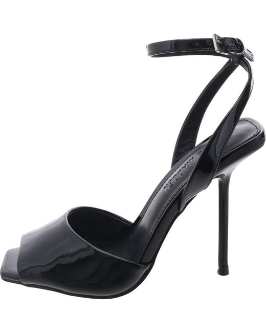 Steve Madden Black Lilac Strappy Ankle Strap