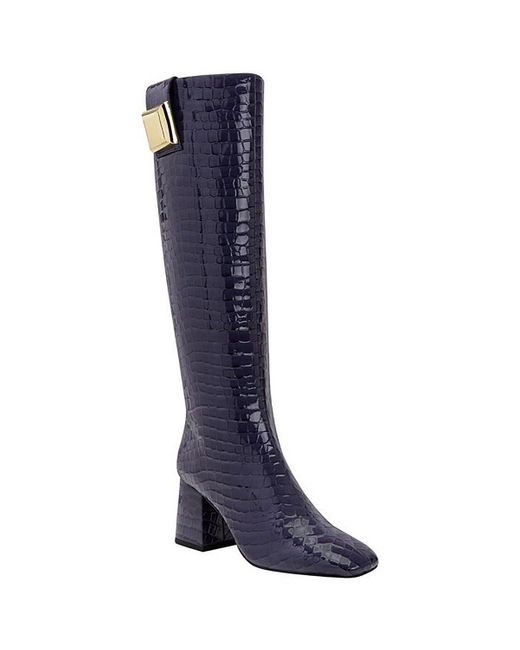 Katy Perry Blue The Geminni Boot Block Heel Made Knee-High Boots