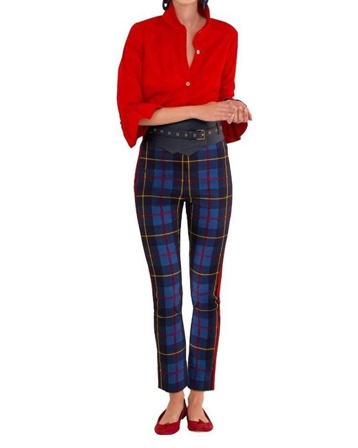 Gretchen Scott Red Pull On Pant - Plaidly Cooper