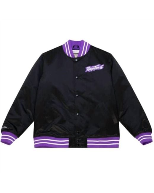 Mitchell & Ness Blue Nba Toronto Raptors Heavyweight Jacket for men