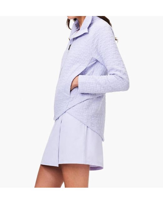 NIC+ZOE White All Year Quilted Jacket Wisteria