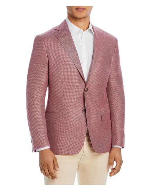 Robert Graham Pink Wool Modern Fit Sportcoat for men