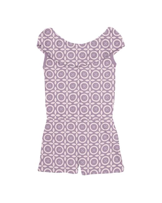 KICKEE Purple Girl's Summer Romper