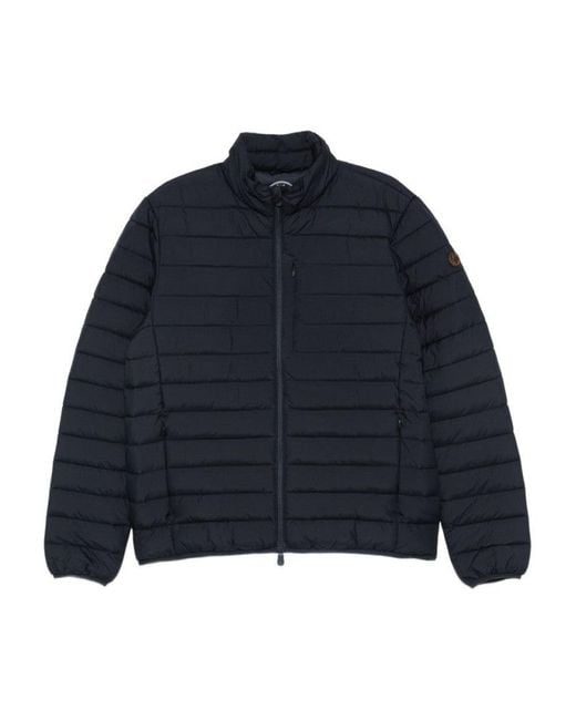 Save The Duck Blue Lightweight Puffer Jacket With Quilted Stitching for men