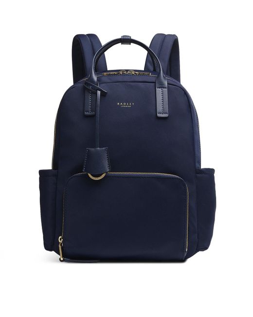 Radley Blue Finsbury Park - Medium Zip Top Backpack
