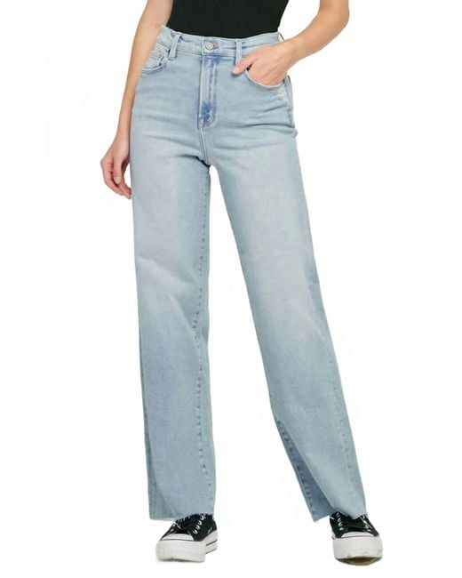 Hidden Jeans Women's Blue Logan High Rise Dad Jeans