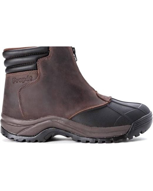 Propet Black Blizzard Mid Zip Boot for men