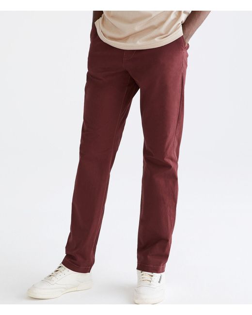 Aéropostale Red Slim Straight Stretch Chinos for men
