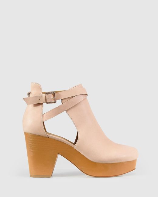 Belle & Bloom Natural Fearless Clog Ankle Boot
