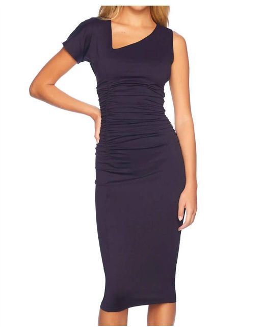 neon formal dress short Zapakasa Women Black Ruched Satin Long Mother of the Bride Dress Appliqued  Sheath One Shoulder Formal Dress main image 0