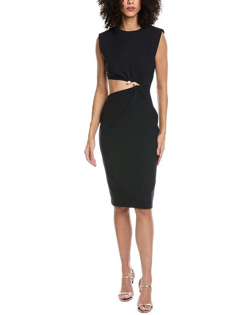Ba&sh Black Robe Iris Dress
