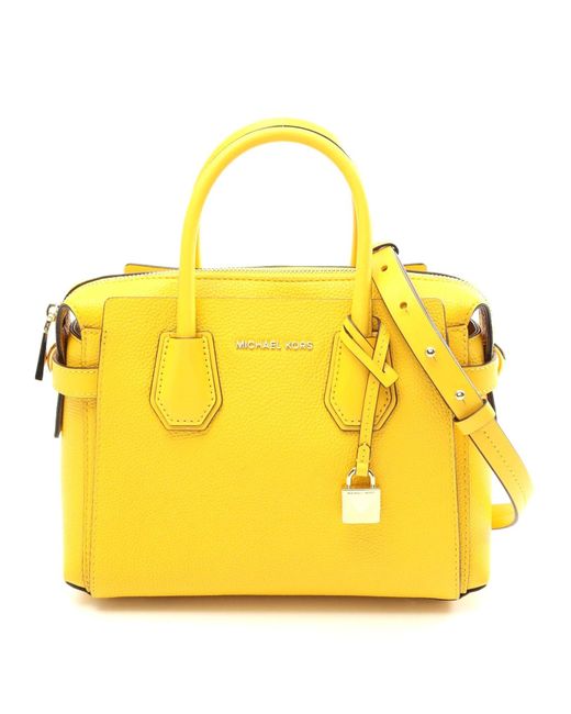 Michael Kors Yellow Mercer Small Satchel Handbag