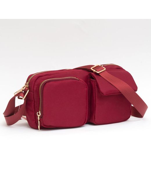 Fashnzfab Red Small Utility Crossbody Bag