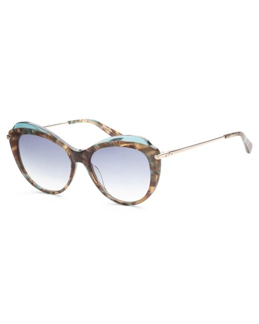 Longchamp Metallic 55mm Blue Sunglasses Lo617s-251