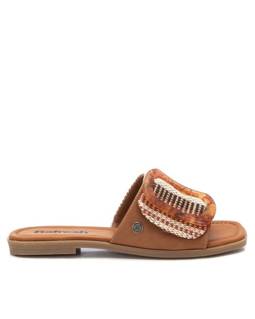 Xti Brown Flat Slip