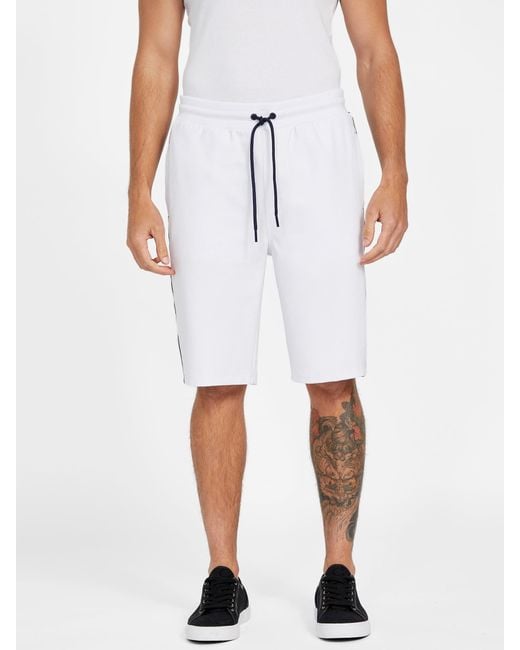 Guess White Alexander Long Active Shorts for men