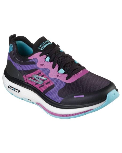 Skechers go walk workout walker sneaker in blue lyst