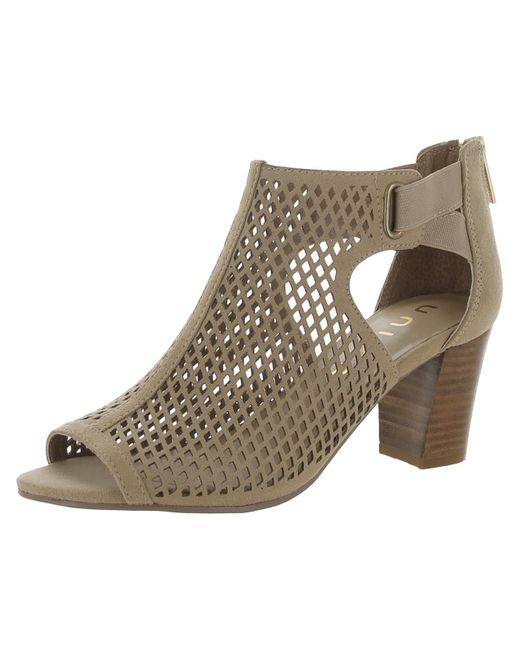 Unisa Natural Cut-out Open Toe Ankle Boots