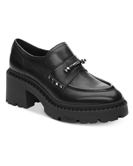 Ash Black Nelson Jack Patent Leather Slip-on Loafers