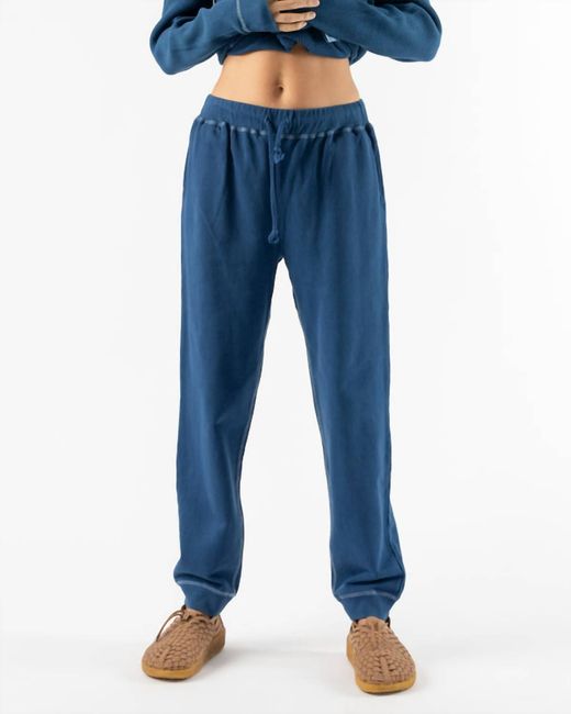 Ichi Blue French Terry Pants