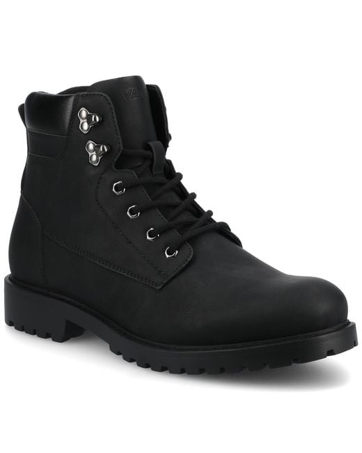 Vance Co. Black Vance Rogue Round Toe Boot for men