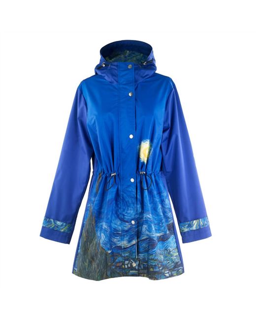 Galleria Enterprises Blue Van Gogh Starry Night Raincoat