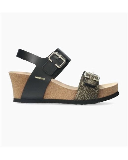 Mephisto Multicolor Lissandra Lightweight Walking Wedge Sandal
