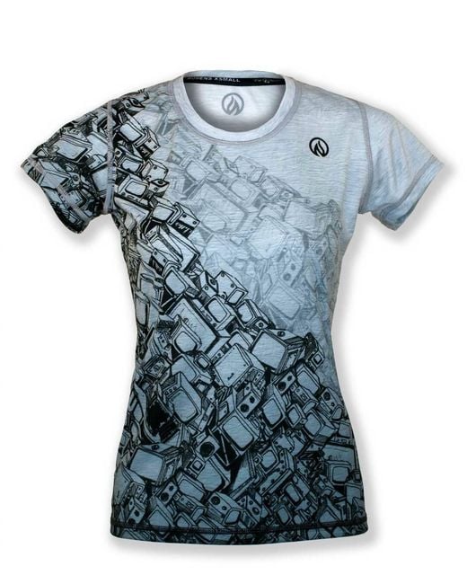 INKnBURN Blue Computer Tech Shirt