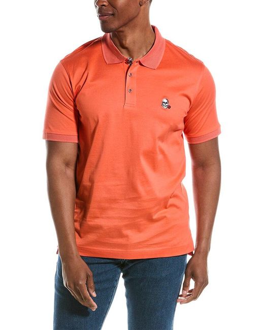 Robert Graham Orange Archie 2 Classic Fit Polo Shirt for men