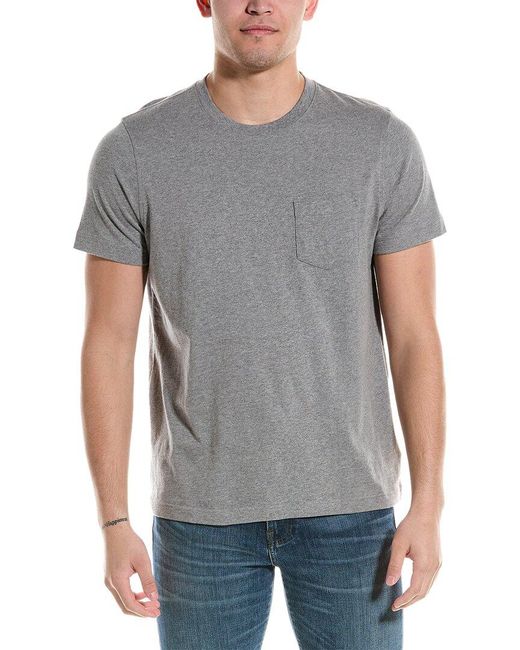 Brooks Brothers Gray Pocket T-shirt for men