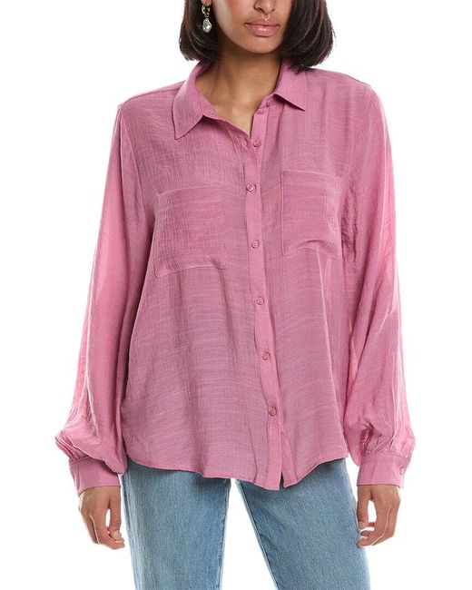 city sleek Pink Shirt