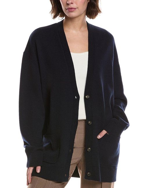 Michael Kors Black Cashmere Oversized Cardigan