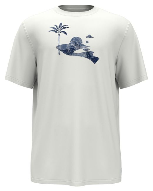 PGA TOUR Gray Crewneck Short Sleeve Graphic T-shirt for men