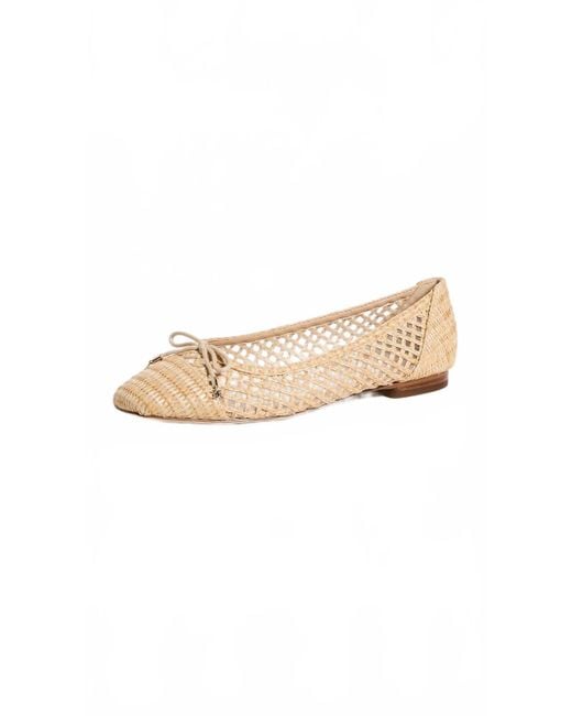 Sam Edelman White May Raffi Basket Weave Flats Shoes