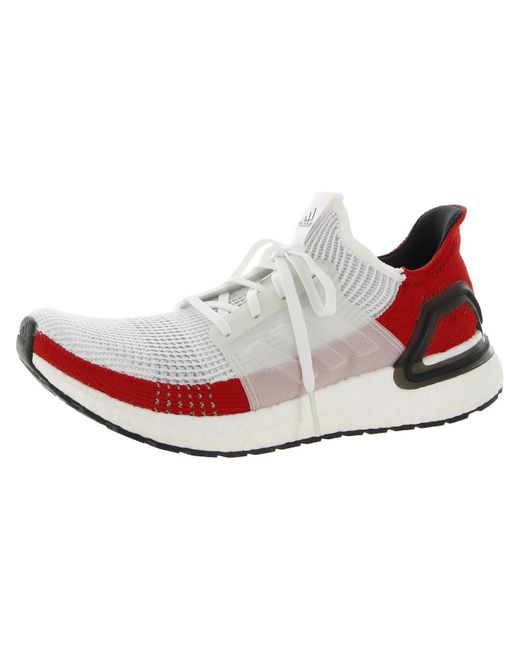 adidas Ultraboost 19 Knit Trainers Running Shoes in White for Men | Lyst