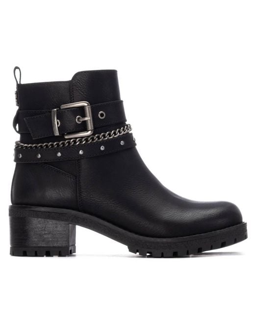 Xti Black Ankle Booties Refresh Collection By