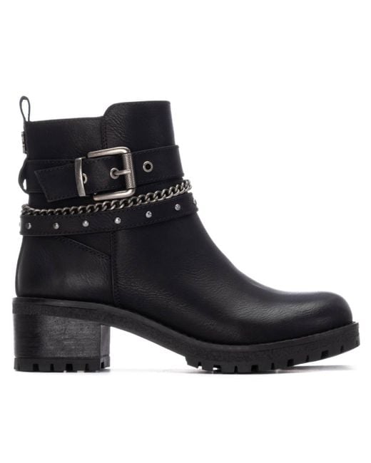 Xti Black Ankle Booties Refresh Collection By