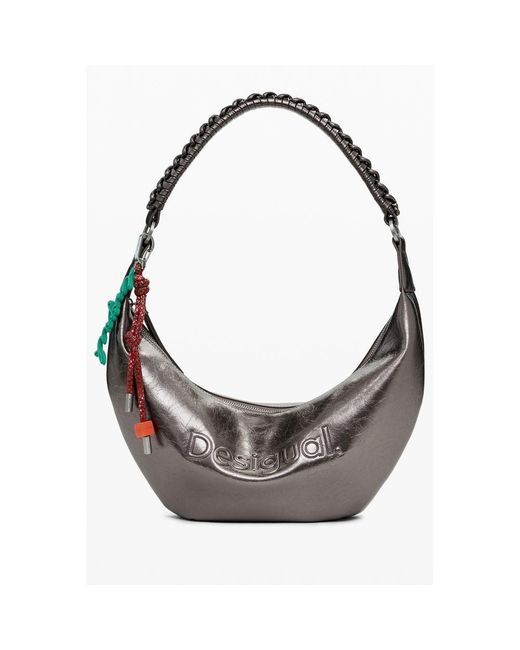Desigual Gray Polyethylene Handbag